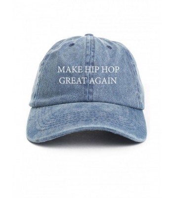 Make Hip Hop Great Again Custom Unstructured Dad Hat-Denim - CP12NS0INZF
