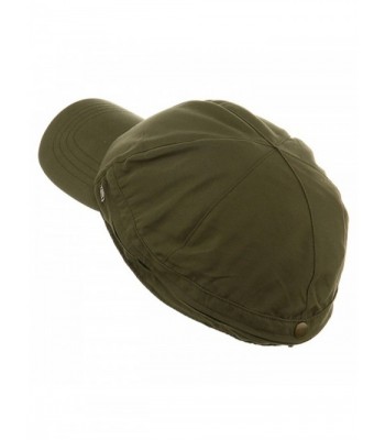 MG Zippered Flap Cap Olive W15S45A