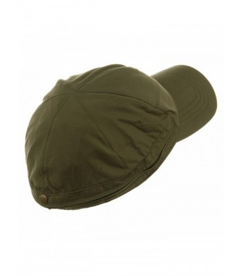 MG Zippered Flap Cap Olive W15S45A in Women's Sun Hats