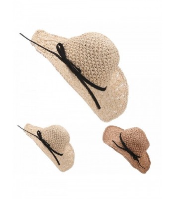 METFIT Fashion Foldable Bowknot Summer in Women's Sun Hats