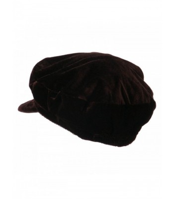 Womens Sergeant Velvet Cabbie Cap