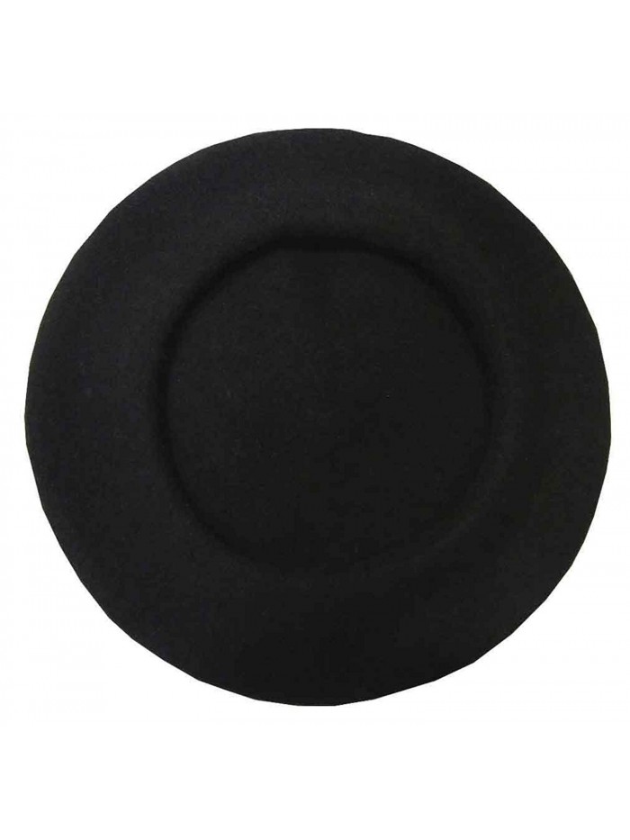 Philadelphia Rapid Transit Traditional French Wool Beret - Black - C3117N5ITPF