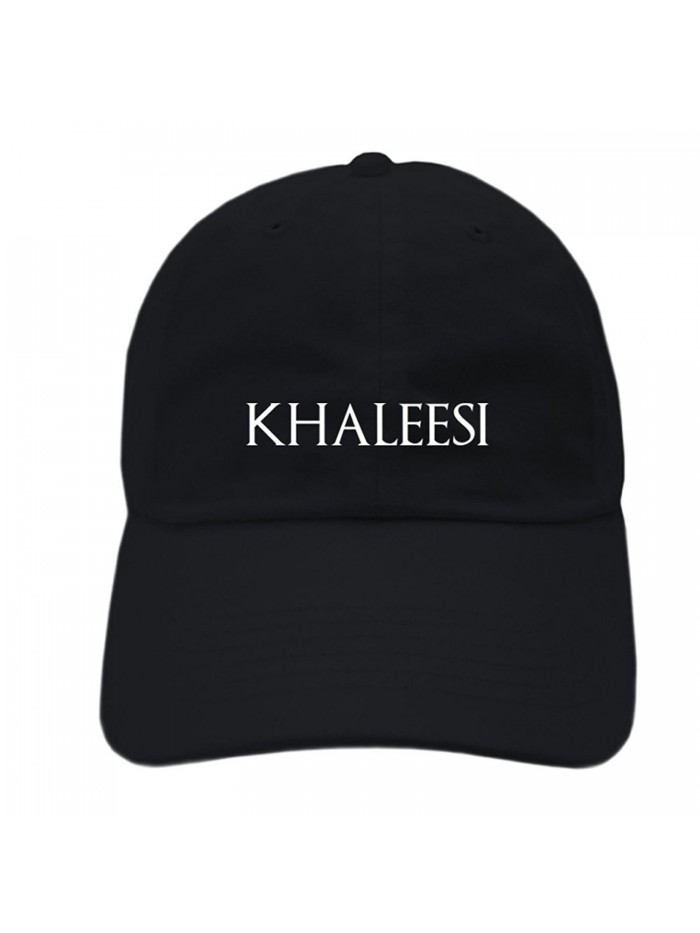 Khaleesi Strapback Targaryen Dragon Relaxed Embroidery hat - Black - CJ185R2TNIS