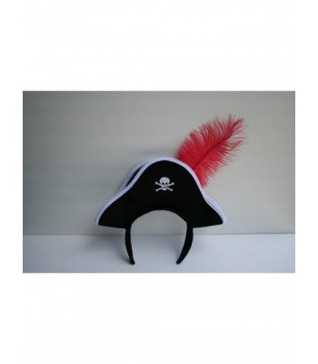 Jacobson Hat Company Pirate Headband with Feather - C8116DK4MG1