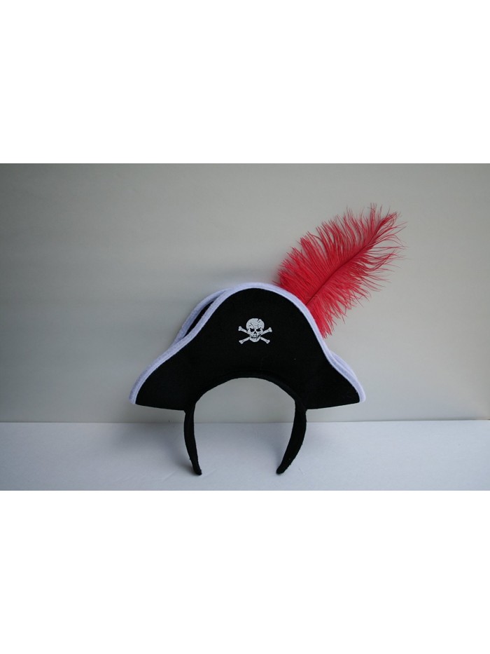 Jacobson Hat Company Pirate Headband with Feather - C8116DK4MG1