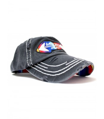 Follow Your Arrow Serape Color Patch-Embroidery Distressed Vintage Cap - CH182RYEA7E