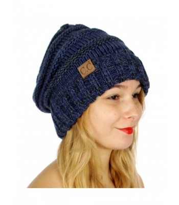 SERENITA Tricolor Oversized Slouchy Beanie