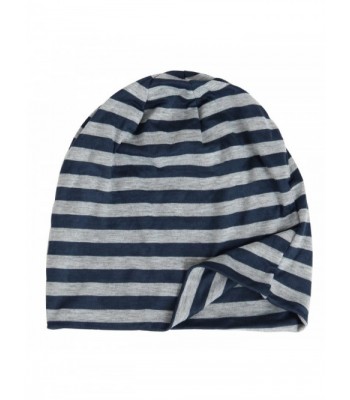 DJT Unisex Striped Slouchy Beanie