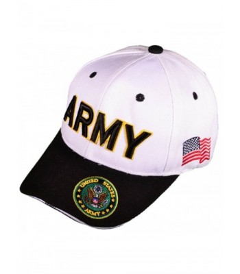 Buy Caps and Hats U.S. Army Veteran Military Baseball Cap Mens One Size White - CU11WELEP51