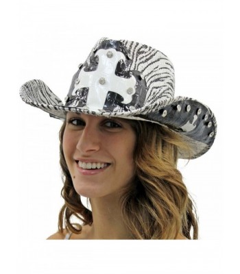 Luxury Divas Black Stripe Cowboy in Women's Cowboy Hats