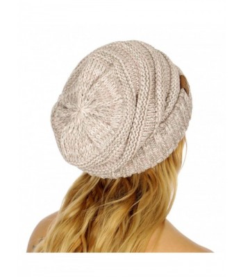 C C Tricolor Oversized Slouchy Beanie in Women's Skullies & Beanies