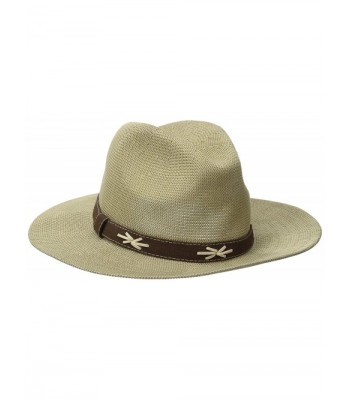 San Diego Hat Company Women's Knit Fedora With Faux Suede Band - Tan - CA126AORIB9