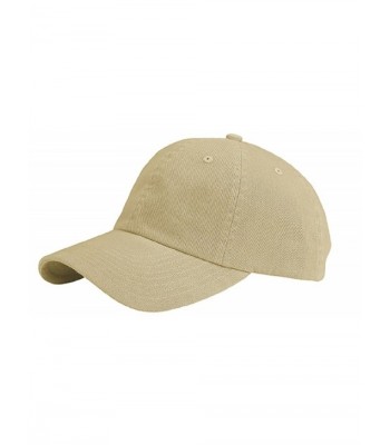 MG Unisex Low Profile Dyed Cotton Twill Cap Velcro Closure KHAKI - CL12J1AJNFX