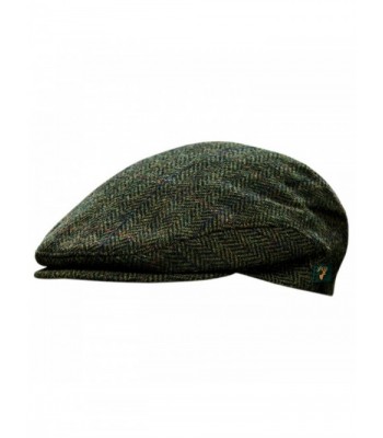 Men's Donegal Tweed Cap - Green - CK11HH1ROXN