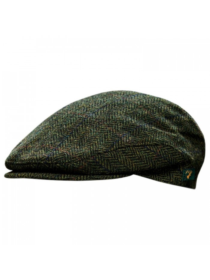 Men's Donegal Tweed Cap - Green - CK11HH1ROXN