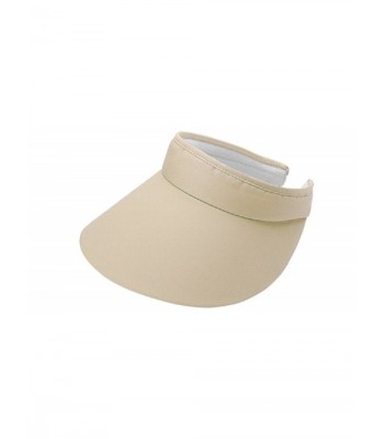 MG Womens Large Peak Twill Clip On Sun Visor - Khaki - CA12J1AK4KV