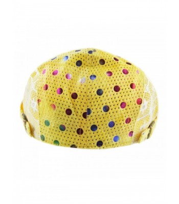 Depot Colorful Polka Newsboy Yellow in Women's Newsboy Caps