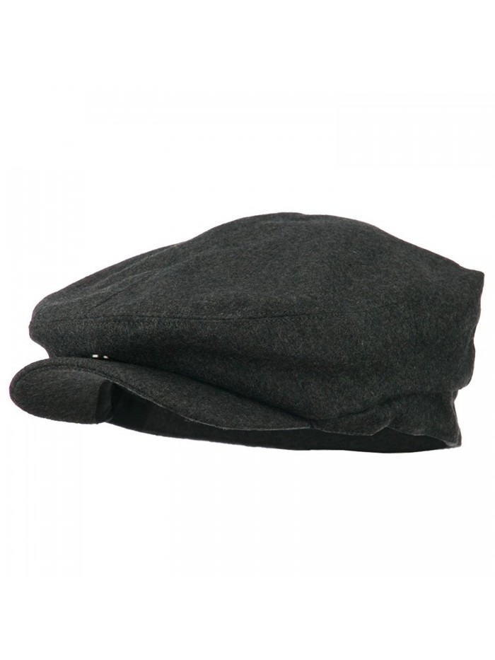 Big Men's Wool Blend Ivy Cap - Charcoal (For Big Head) - CJ11FEV66HX