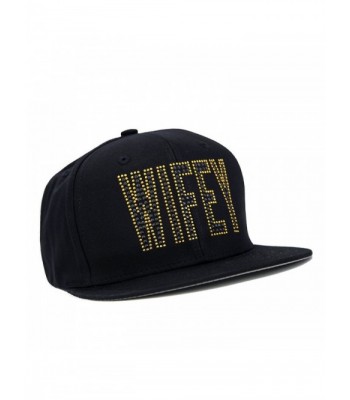 Rhinestone/stud WIFEY Hip Hop Cotton/acrylic Snapback Cap - CE11KPSG34V