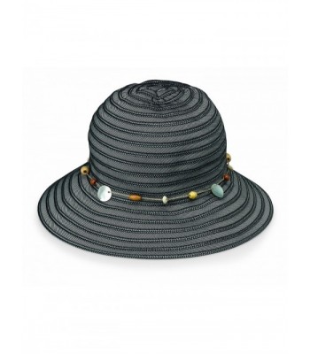wallaroo Women's Ellie Sun Hat - UPF 50+ - Packable - Black - CC11CWENCM7
