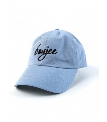 Beanie Bliss Boujee Baseball Cap Boujee Hat Adjustable Embroidered Cap Baby Blue - C117YD5LKT7