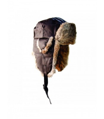 Yukon Tracks Alaskan Leather Fur Hat - Brown - CK111MPJB8B