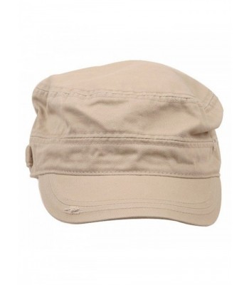 MG Star Cotton Army Cap Khaki in Women's Baseball Caps