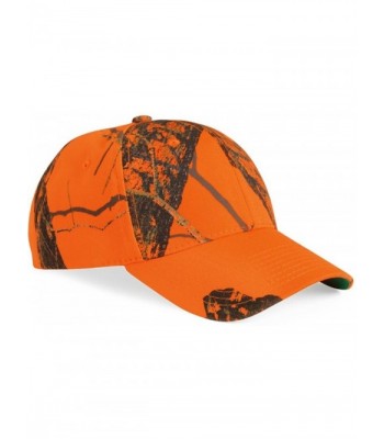 Outdoor Cap Classic Twill Visor Cap - Mossy Oak Break-up Blaze Orange - CL114ERST7N