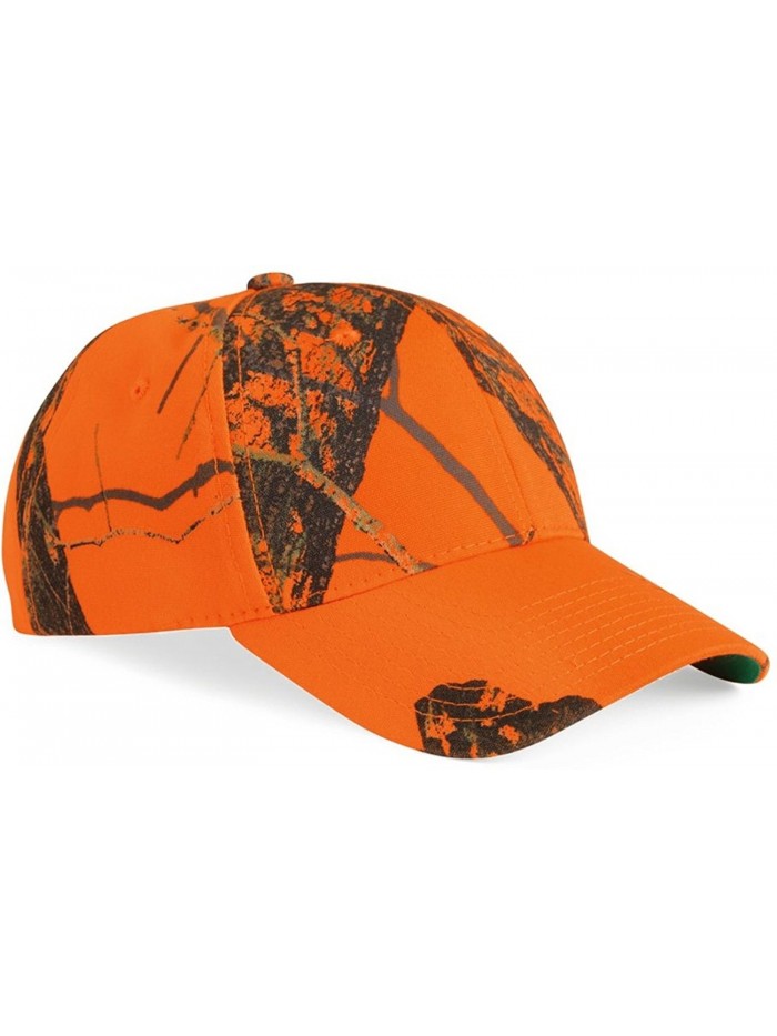 Outdoor Cap Classic Twill Visor Cap - Mossy Oak Break-up Blaze Orange - CL114ERST7N