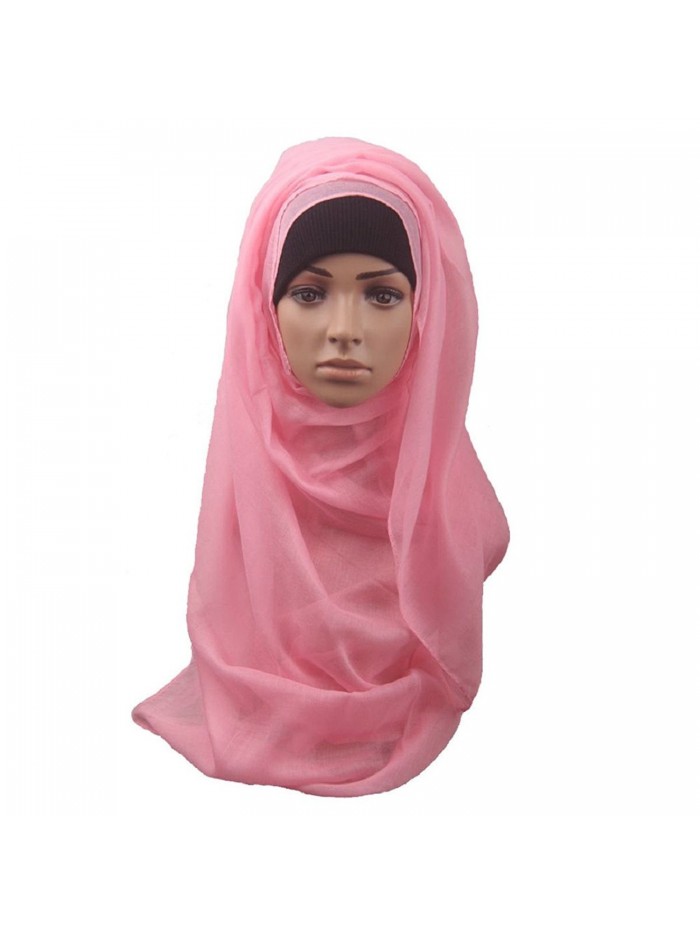 Binmer(TM)Fashion Muslim Women Shawl Scarf Head Cover Headscarf Muffler - Pink - CK125N1RXVV