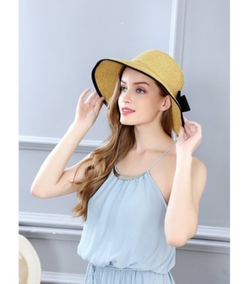 Womens Fashion Straw Safari Bowknot in Women's Sun Hats