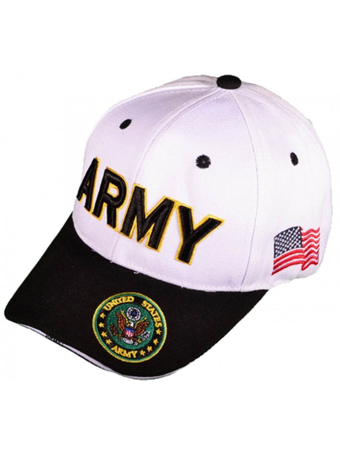 Buy Caps and Hats U.S. Army Veteran Military Baseball Cap Mens One Size White - CD11WELEP51