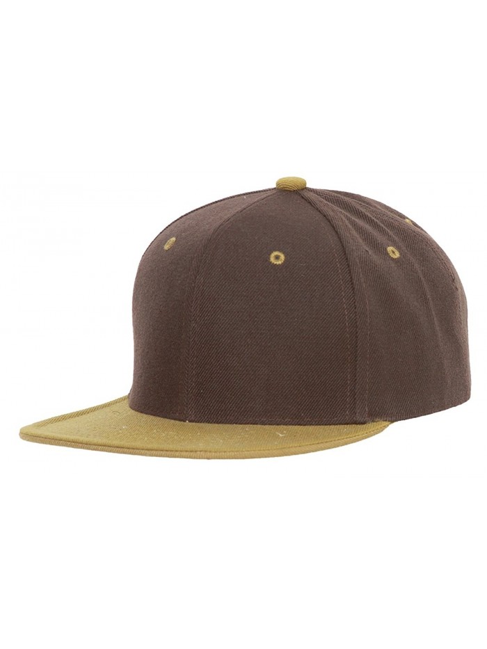 CTH Vintage Snapback Cap Hat - Brown Olive - CW116PDLTP3