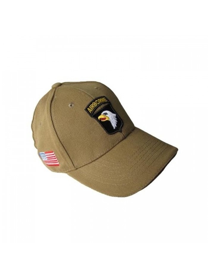 Khaki US 101st Airborne Baseball Cap - C81102RY4XR