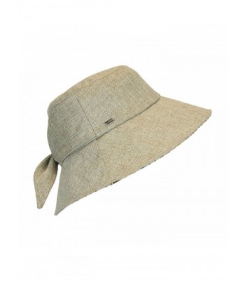 Brown Lined Bucket Packable Crushable in Women's Sun Hats