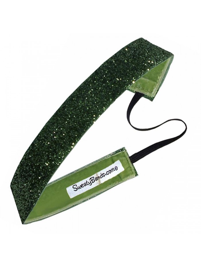 Sweaty Bands Viva Diva Headband- Lime Green Sparkle- 1-Inch - CL11GJYSH0X