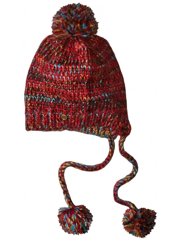 Billabong Junior's Love Storm Beanie with Pom Pom - Multi - C0122L8K6QX