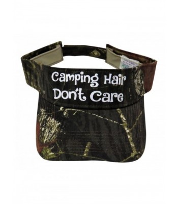 Glitter Camping Hair Don't Care Camo Visor Fashion Headwear Camp - Green Camo - CV1866NETWM