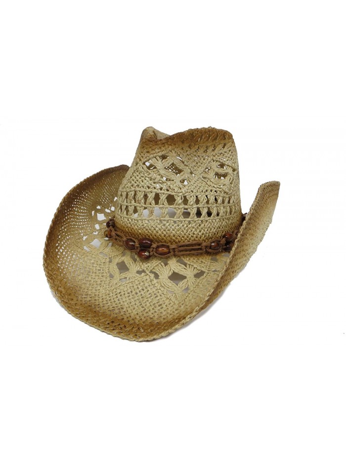Great Deals! Western Tea Stain Hat / Fancy Style with Beads - C6113ZD5S67
