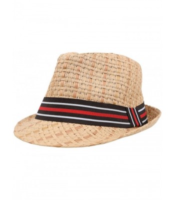 Simplicity Men/Women Summer Fedora Panama Hat-Brown183S-LXL - CP119ED3FLR