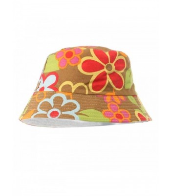 Sunward Women Floral Sun Hat Bucket Funny Summer Holiday Beach Outdoor Cap - A - CF11XGQB24F