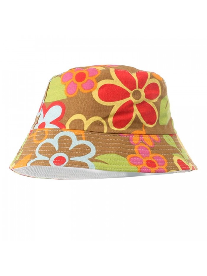 Sunward Women Floral Sun Hat Bucket Funny Summer Holiday Beach Outdoor Cap - A - CF11XGQB24F