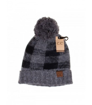 Hatsandscarf Exclusives Buffalo Pattern Beanie