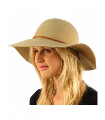 Winter Twisted Hatband Floppy Hat