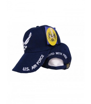 Air Force Wings Served With Pride Retired Blue Hat Ball Cap - CJ185WCUA9W