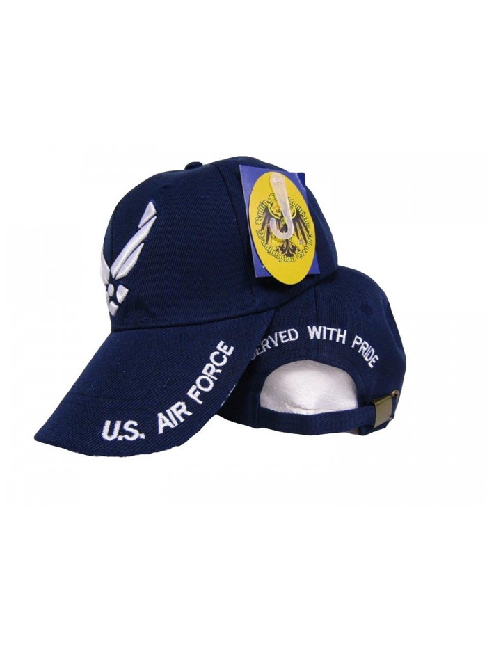 Air Force Wings Served With Pride Retired Blue Hat Ball Cap - CJ185WCUA9W