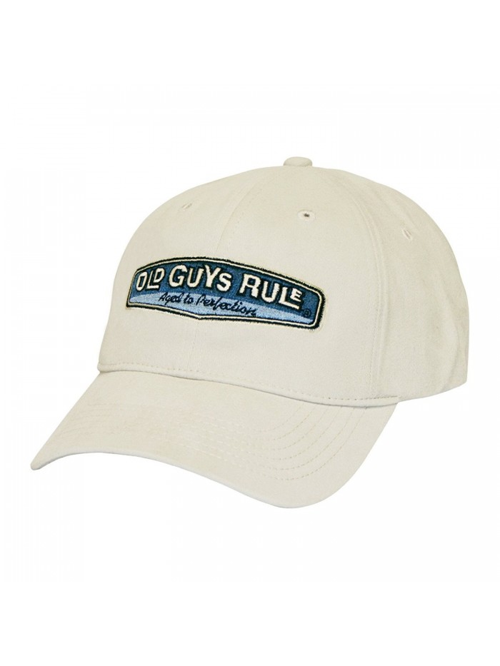 Old Guys Rule Aged To Perfection - Men's One Size Hat - Stone - CQ1271DM82D