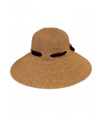 Ladies Brown Hat Through Eyelets