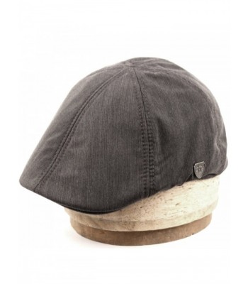 Men's 6 Panel Linen Duckbill Ivy Hat - A Gray - CJ12NV1RH06