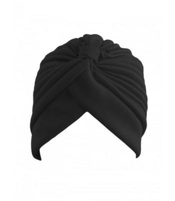 Qunson Womens Ruffle Turban Headwear in Women's Skullies & Beanies